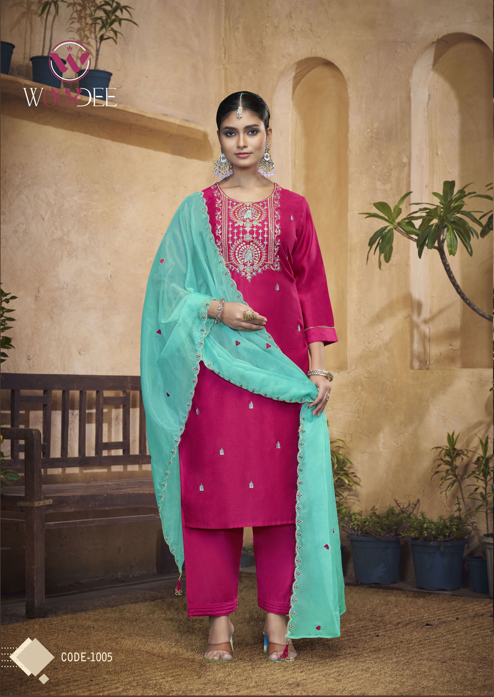 Albeli By Woodee Viscose Silk Designer Kurti With Bottom Dupatta Wholesale Market In Surat